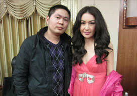 广州杏宇与明星合影