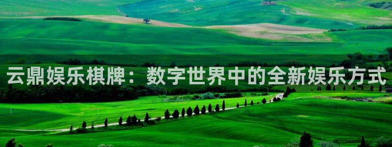 杏宇平台：云鼎娱乐棋牌：数字世界中的全新娱乐方式